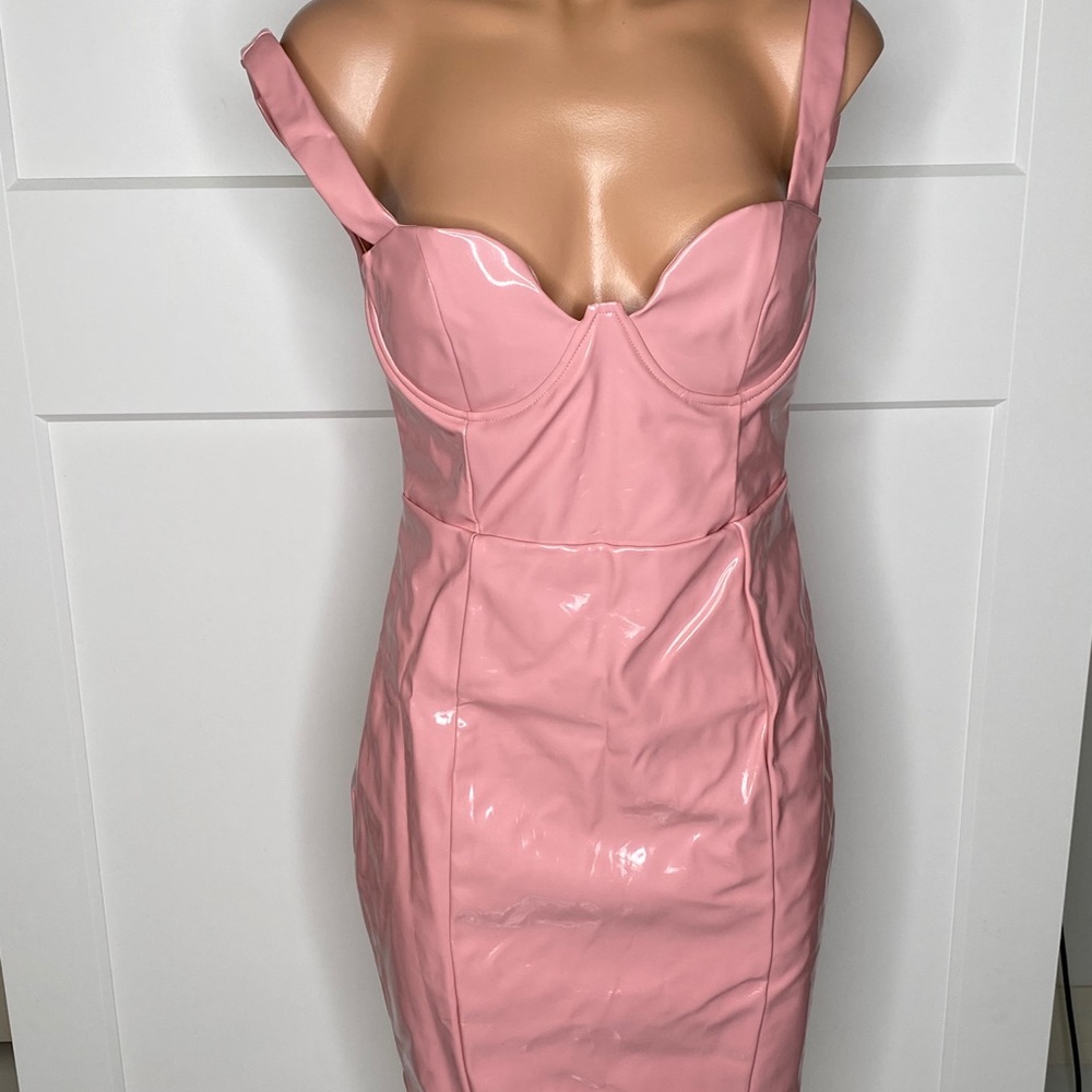Barbie vinyl dress pink